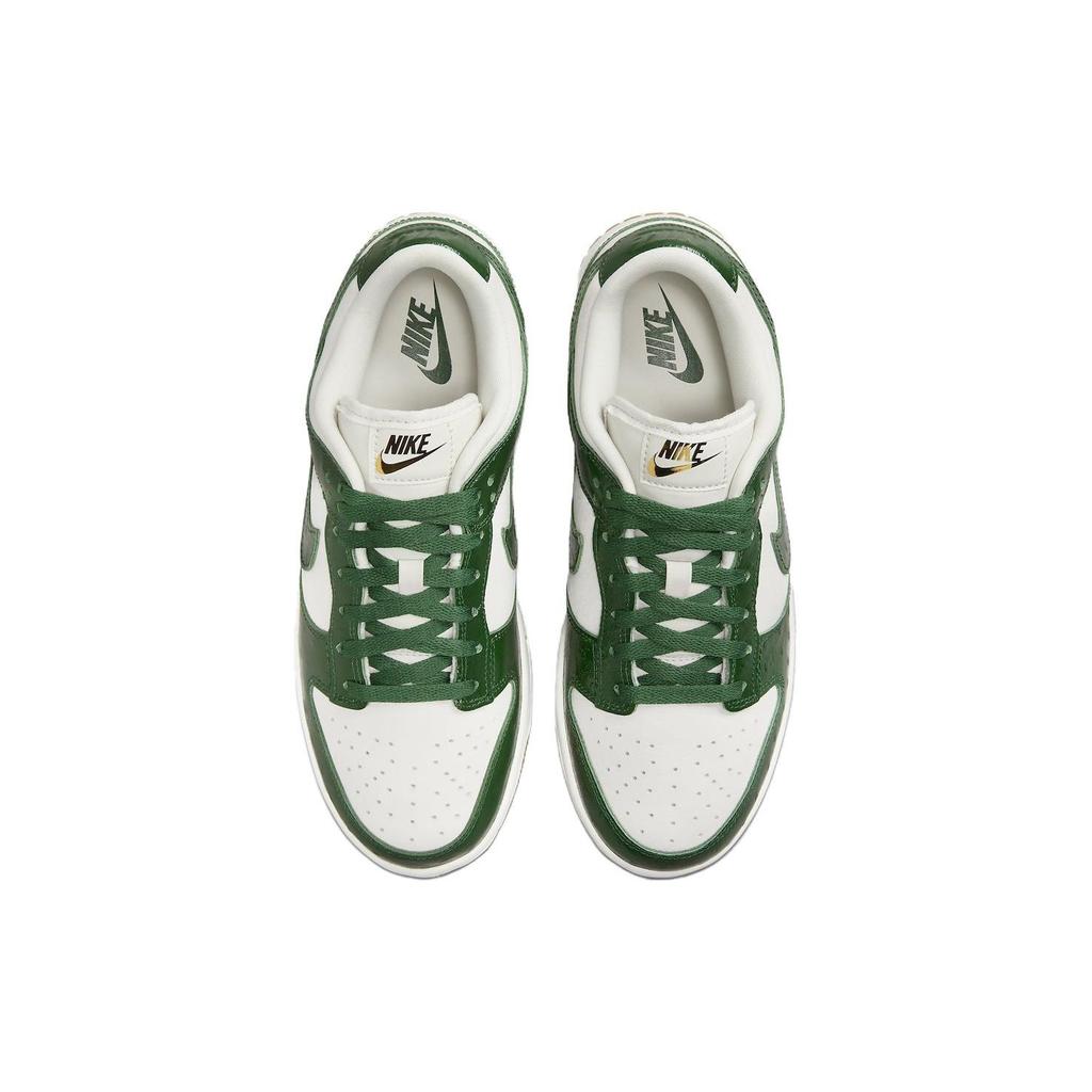 Nike Dunk Low LX Gorge Green Ostrich Women Sneakers Phantom Sail Metallic-Gold FJ2260-002