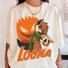 Футболка Comfort Colors Helluva Boss Loona - Футболка Hellaverse, Мерч Loona, Футболка с волком-демоном