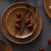 Acacia Wood Plate Serving Tray Snack Dish Dessert Fruit Plate Appetizer Tray Large Small Wooden Plate Kitchen Dishes Tableware