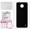 apgo Protective Skin Sticker for the Back Compatible with Nokia C20, Wrap Film, Foil, Vinyl - Pattern Matte Black