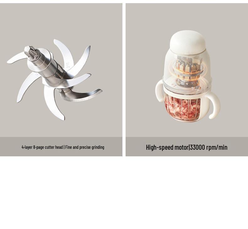 Мгновенный прибор для приготовления детского питания Olayks: Многофункциональный блендер и измельчитель для пюре, каш и фарша