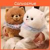 Scarf Cute Lace Pomeranian Plush Doll Children Companion Toy For Room Decor
