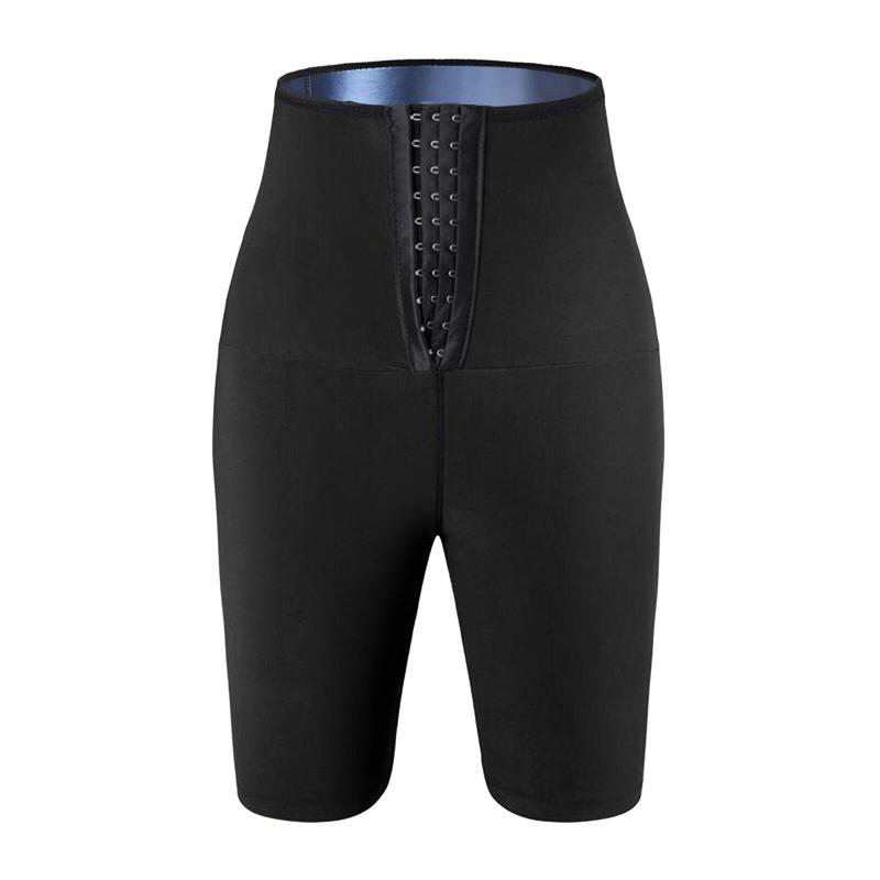 Sauna Shorts for Women Sweat Sauna Pants High Waisted Slimming Shorts Compression Thermo Capris Leggings Workout Body Shaper Thigh Slimmer Shapewear