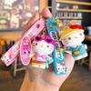 Ключница Kt Sanrio Фигурка кота Kt Брелок Курамицу Студенческий Маленький Подарок Каваи Милые Персонализированные Подарки Мода Y2k Игрушки Аниме