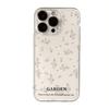 Свежий английский фиолетовый цветочный чехол для мобильного телефона iPhone17Promax для Apple 16promax космический чехол 15