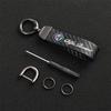 YYCE3 Car Key Chain Carbon Fiber Keychain Key Buckle Key Ring Gift For Alfa Romeo giulia stelvio giulietta 159 147 156 166 Accessories