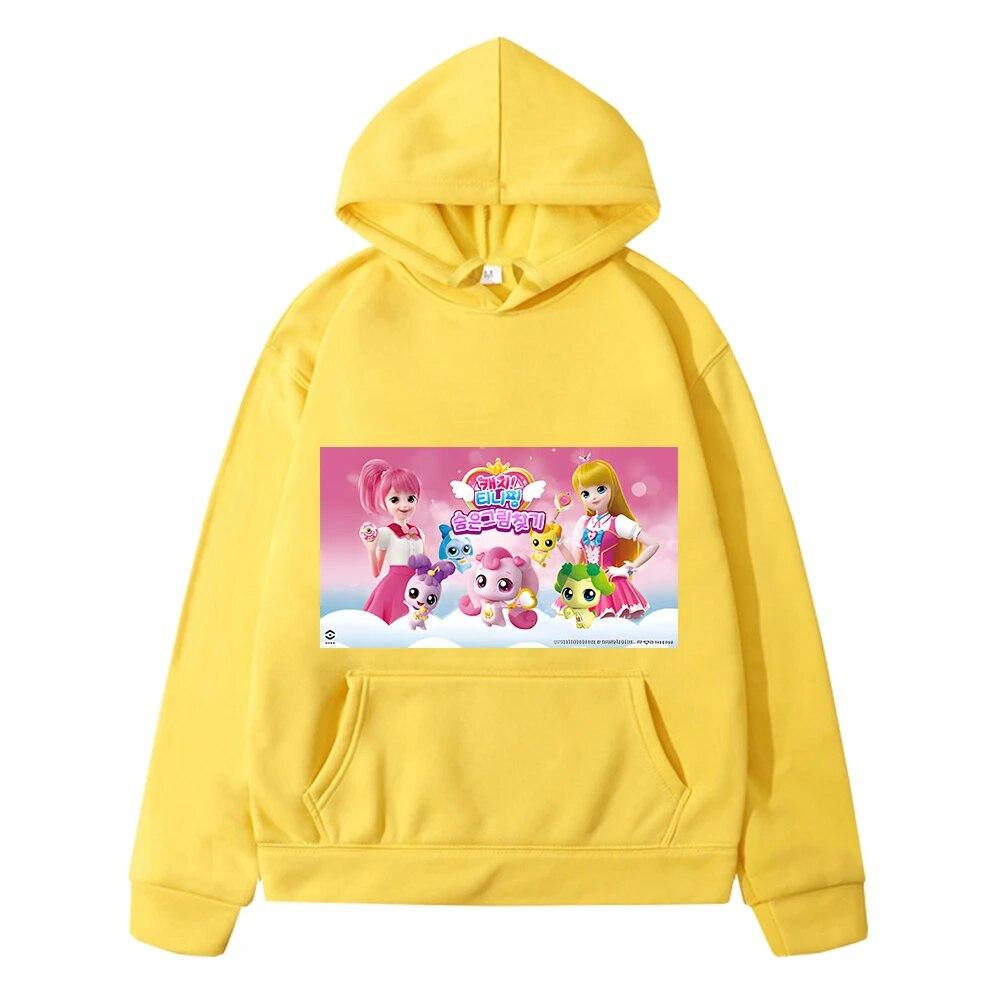 Tini Ping Hoodies Boys Clothes Autumn Sweatshirt Y2k Sudadera Casual Anime Hoodie Tini Ping Pullover Fleece Jacket Kids Clothes Girls