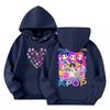 Child Fashion Lightweight Long Sleeve Pullover With Pockets  Print Hoodie