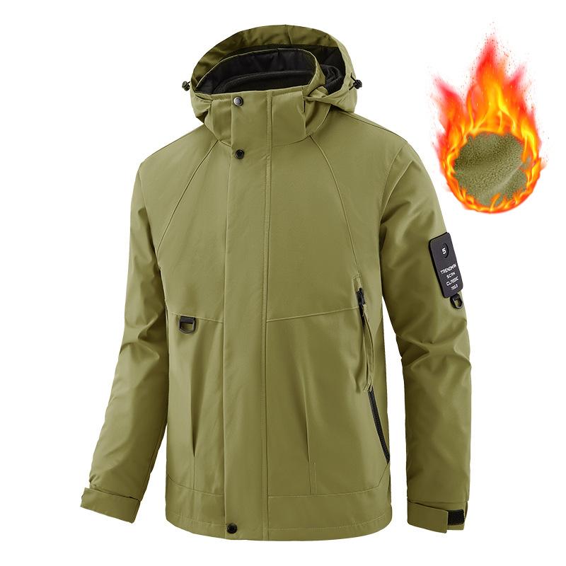 Открытый штурмовой костюм мужская куртка куртка мужская с капюшоном ветрозащитная водонепроницаемая куртка однотонная мужская