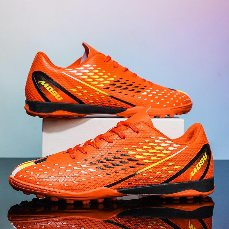 Мужские футбольные бутсы с длинными шипами и высокой лодыжкой, футбольные бутсы TF, уличные бутсы для травы, футбольные бутсы, тренировочные спортивные футбольные бутсы