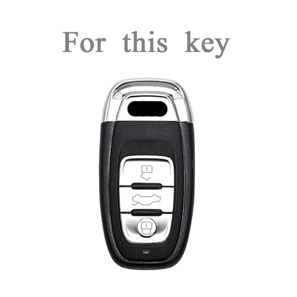 Чехол для смарт-ключа из ТПУ для автомобиля A1 A3 A4 A5 A6 A7 A8 Quattro Q3 Q5 Q7 2009-2015 Аксессуары