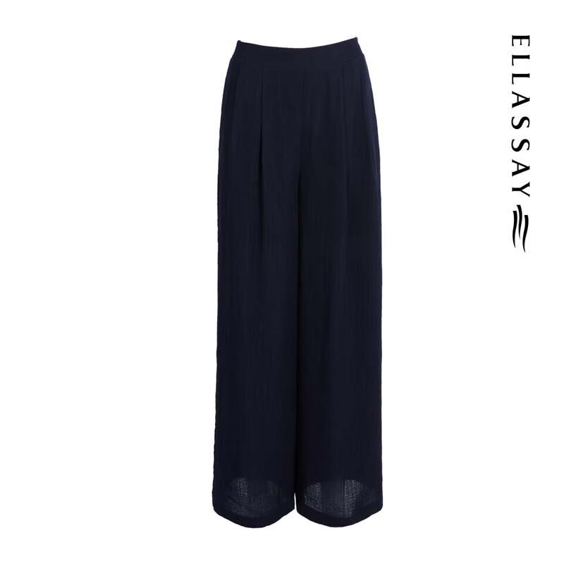 ELLASSAY Women's Loose Wide-Leg Pants