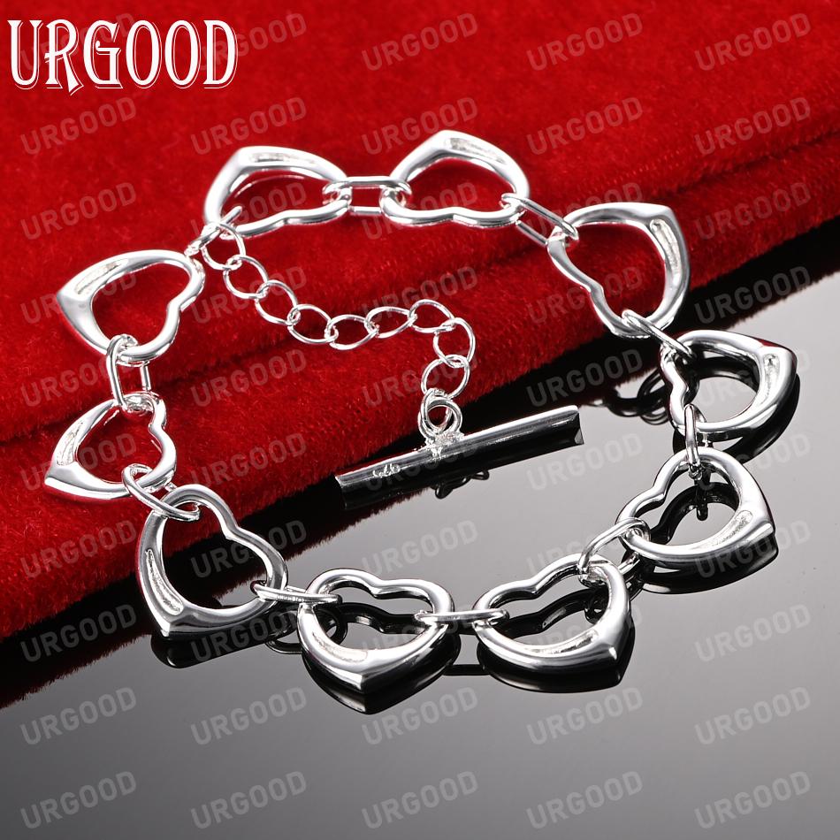 925 Solid Heart-shaped Fashionable Wedding Jewelry