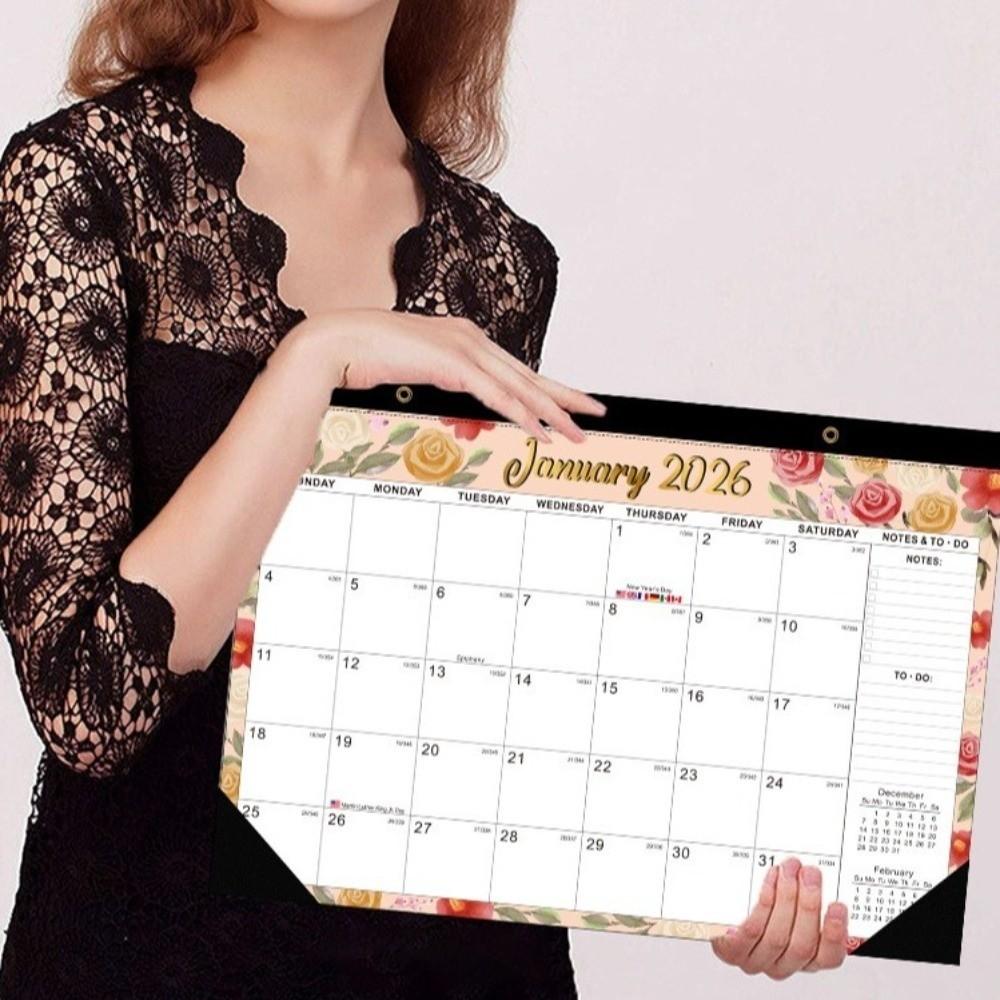 Просторный настенный календарь Креативный месячный планер Календарь на 18 месяцев Семейное планирование