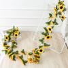 26 Heads Sunflower Artificial Flowers Vine Floral Art Sunflower Hanging Plants  New Year