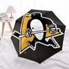 Penguins Hockey Automatic Opening and Closing, 8 rib Structure Portable Umbrella, Suitable for Men and Women in All Seasons  Perfect Gift fo