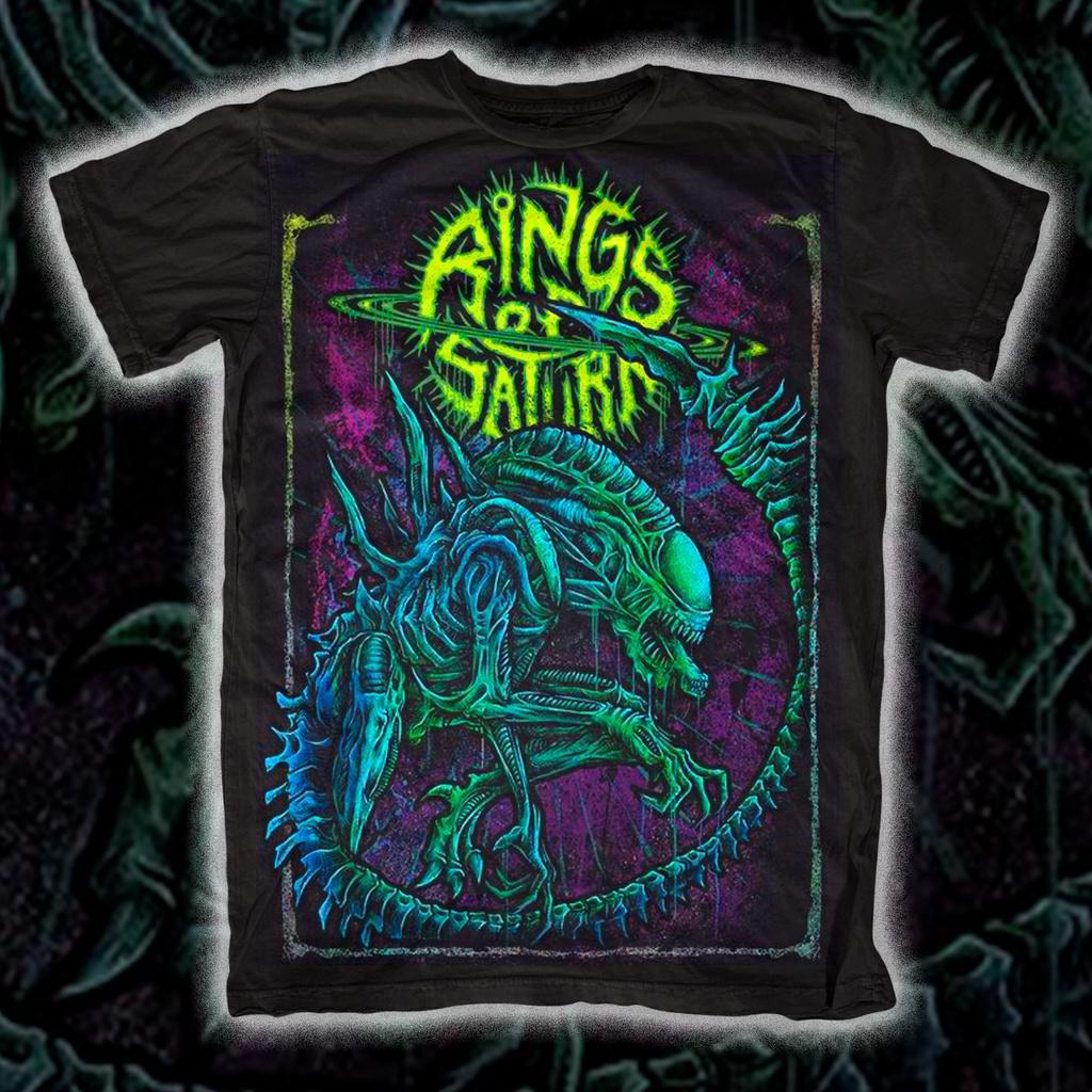 2026New Rings of Saturn Band Graphic Cotton T-shirt Unisex Summer Short Sleeve Fashion Brand Tee Luxury Casual Vintage Retro Top