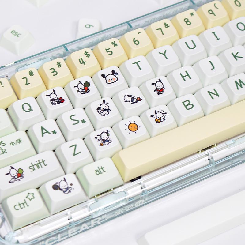 Набор кейкапов XDA PBT - Узор 'Собачка Пача', Сублимационная печать, Японский/Русский.