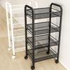 Multi-layer Movable Kitchen Storage Trolley – Floor-standing Rack for Vegetables & Fruits