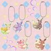 Акриловый брелок для аниме Eevee Leafeon Espeon Umbreon Sylveon Тема Десерт Акриловая пряжка-ключ Q-версия DIY Подвеска для сумки Подарки