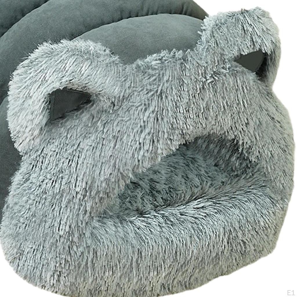 Кровать для кошки - нескользящий спальный мешок, моющийся, теплый, удобный, самонагревающийся, кровать для питомца, котенок, укрытие