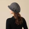 Женская праздничная шляпа, теплые универсальные шапки для бассейна среднего и старшего возраста, осенне-зимняя модная молодежная простая кепка для отдыха, рыбацкая шапка