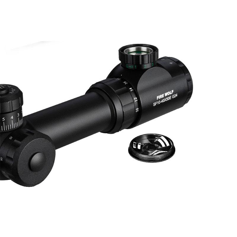 FIRE WOLF 10-40x50 Long Range Scope Side Wheel Parallax Optical Scope Hunting Scope