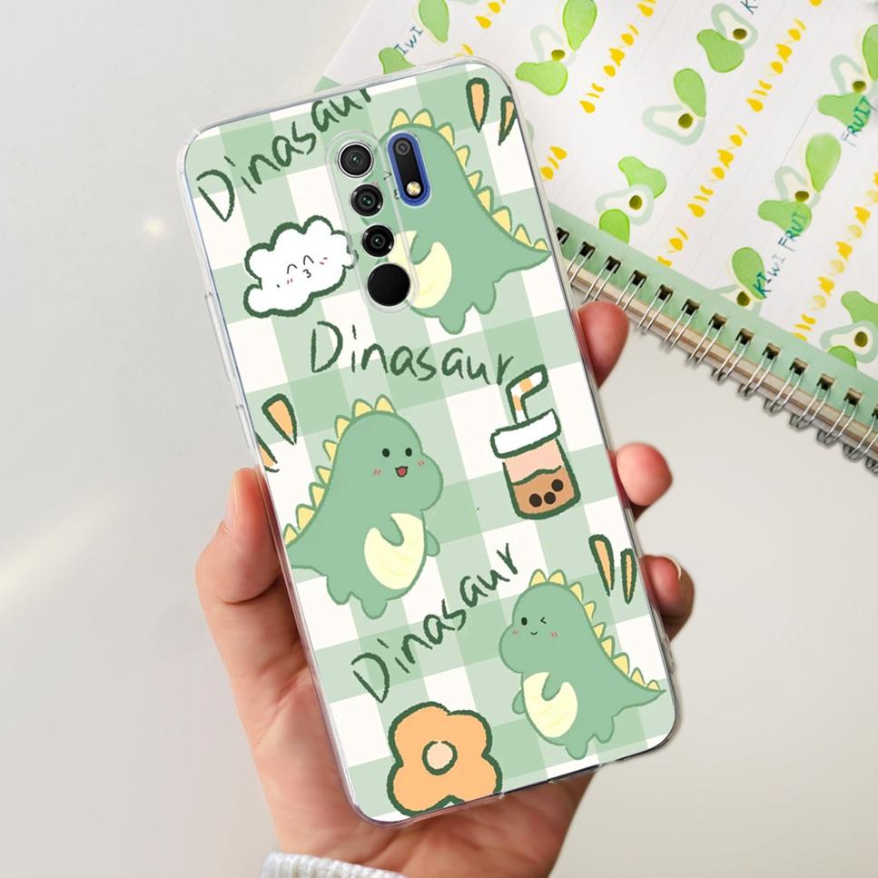 New For Xiaomi Redmi 9 Case Cute Cat Luxury Flower TPU Soft Silicone Clear Cover For Xiaomi Redmi 9 9A 9a 6.53"Bumper Phone Case