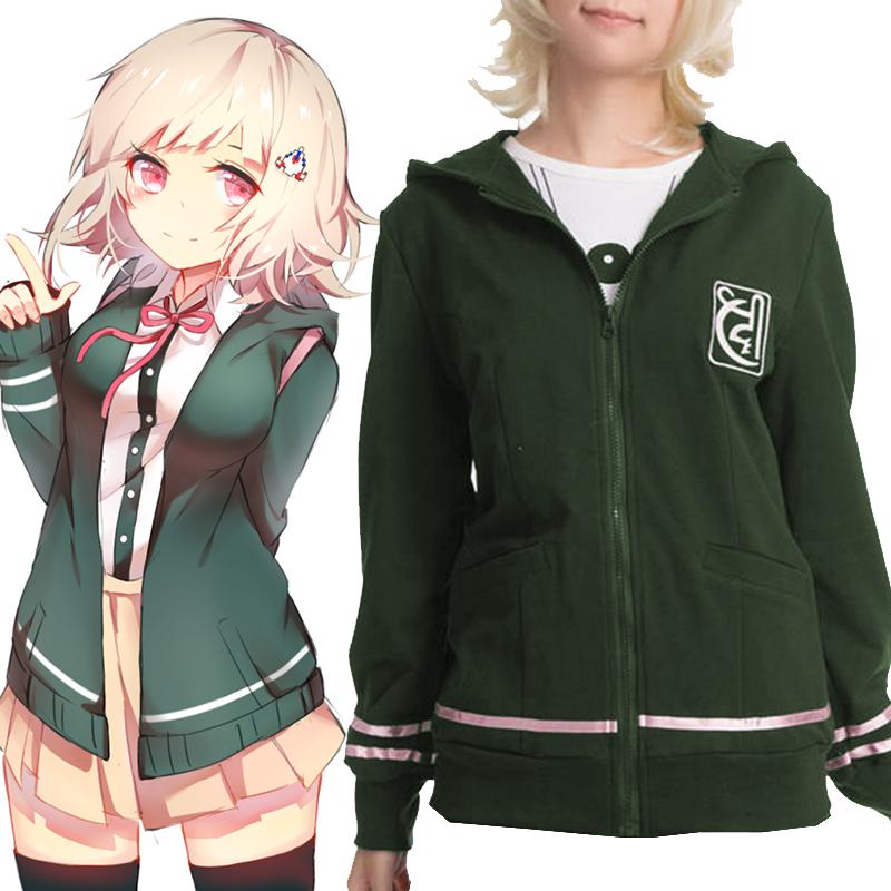 Косплей-костюм Худи Чиаки Нанами из Danganronpa с мягким высококачественным материалом