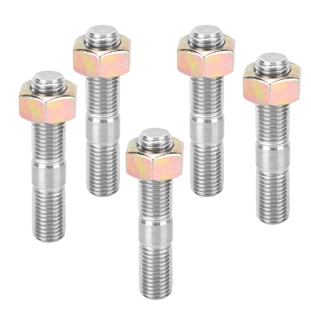 KIMISS M10x1.25 50mm Turbocharger Stud Kit From Turbocharger Manifold Stud Nut Bolt Kit Fits DSM 1G, EVO1-10