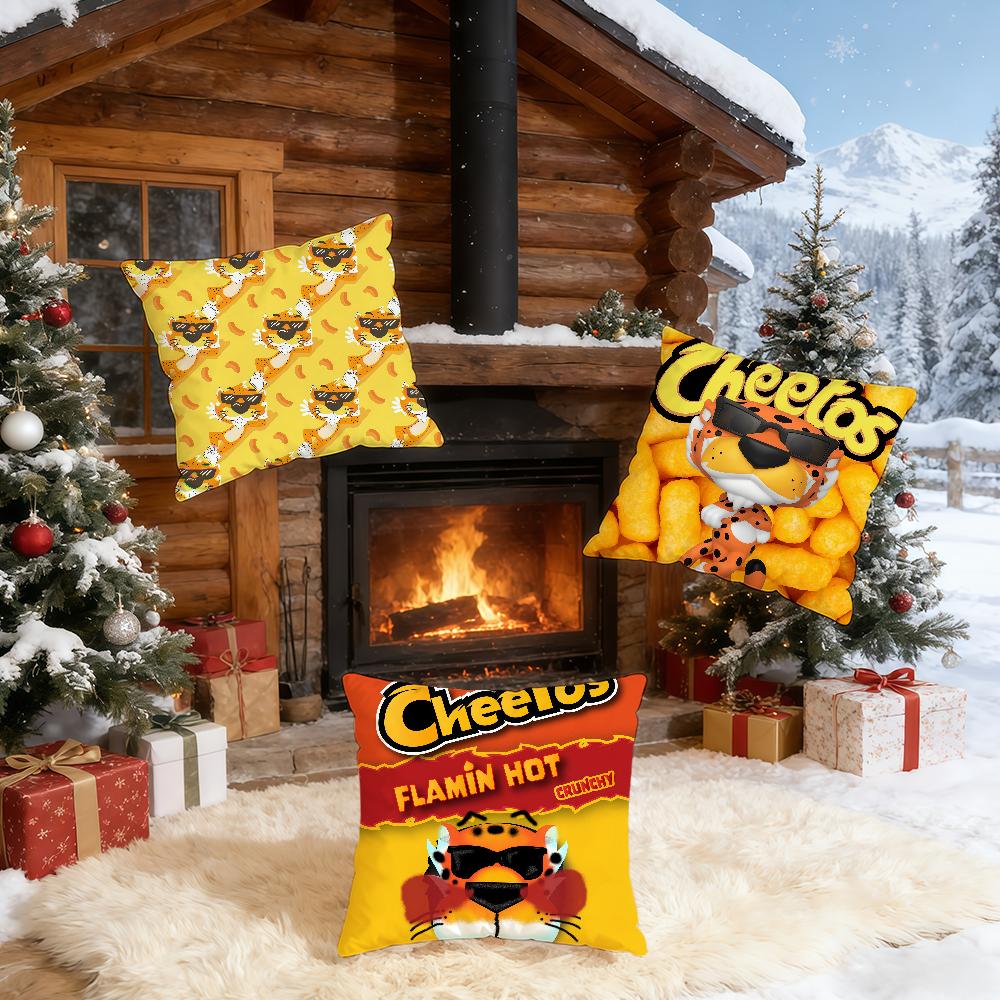 CCheetos Cool Food cushion cover Home Bedding Sofa living Room pillowcase Simple Soft Skin Cushion Cover Party Gift