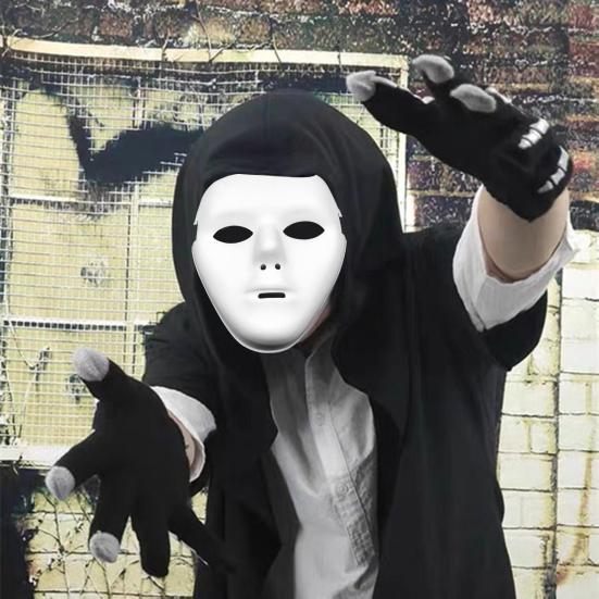 Хэллоуин Белый Призрак Головной убор Страшный DIY Многоразовый Костюм Дома с Привидениями Вечеринка Косплей Анфас Головные Уборы Праздничные Атрибуты