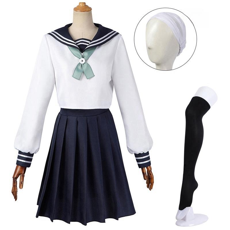Anime Jujutsu Kaisen Amanai Riko Cosplay Costume Halloween For Woman Clothes School Uniform Skirt