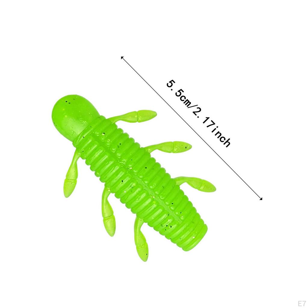 6 штук мягкие рыболовные приманки искусственные легкие реалистичные принадлежности личиночные приманки