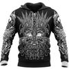 Mens Hoodies Vikings Eagle Tattoo Fashion Animal Pattern 3D Printed Style Casual Harajuku Hip Hop Pullover Oversized Sudaderas