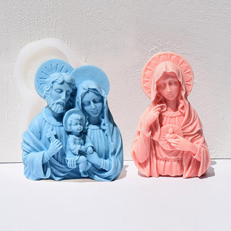 Формы для изготовления свечей, портретная шоколадная форма, инструмент для художественного ремесла, форма для литья смолы для воскового мыла, ароматизированная свеча, домашний декор