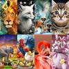 5D DIY Diamond Painting Various Animals Diamond Embroidery Cross Stitch Set Full Rhinestone Mosaic Home Decoration