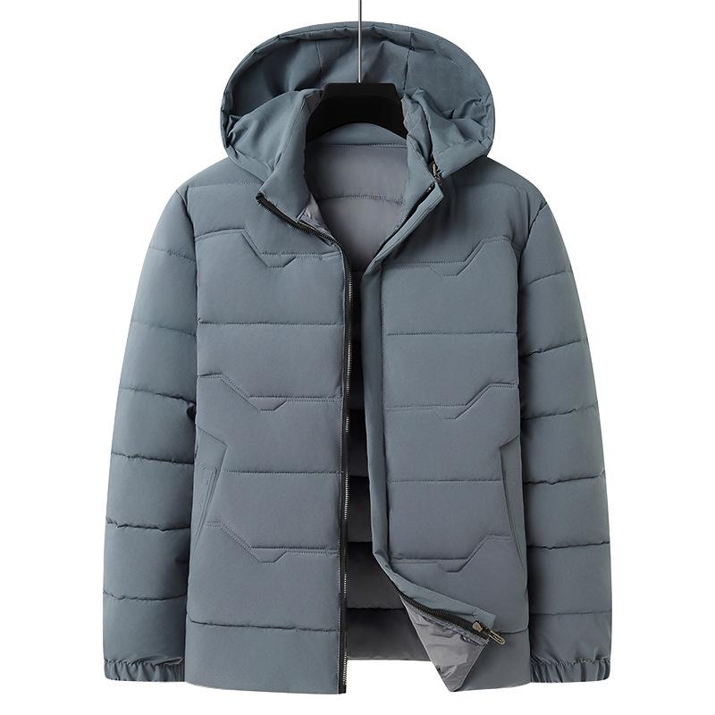 Зимняя мужская пуховая хлопковая одежда короткая теплая большого размера утолщенная средняя мужская хлопковая куртка