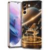 Прозрачный чехол-бампер для телефона Samsung Galaxy S25 S24 S23 S22 S20 S21 FE Ultra S24 S23 S10 S10E Plus 5G с рисунком мультяшной планеты