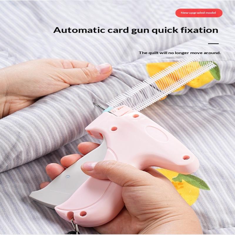 Пистолет для этикеток Держатель для квилтов Пистолет для бирок Мягкий силиконовый Безигольный защелкивающийся Одноигольный швейный пистолет Не оставляющий следов лист Противоскользящий инструмент