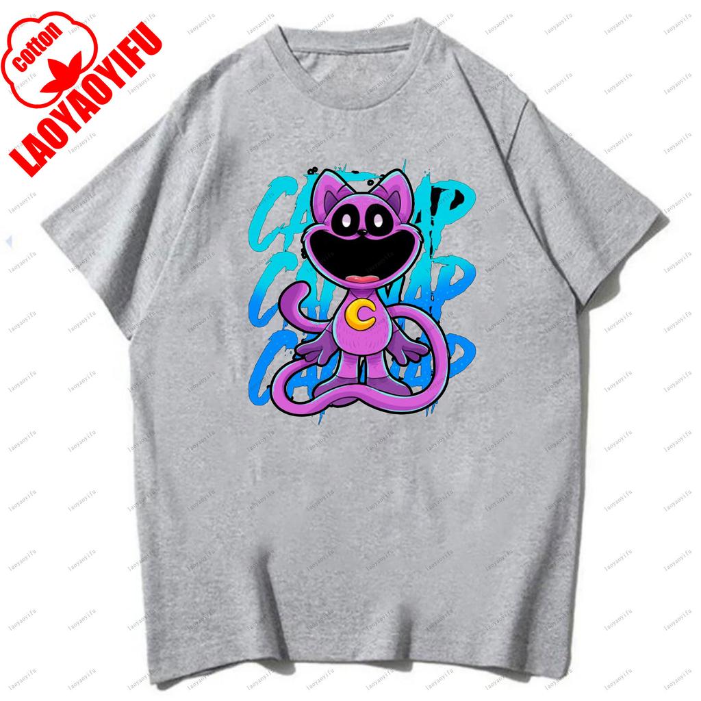 Smiling Critters T-shirts Breathable Camisetas Harajuku Tops Men T Shirt Casual for Daily Wear and Casual Outings