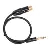 Кабель XLR гнездо - 6,35 мм моно штекер Позолоченный разъем Гнездо XLR 14 дюймов Моно джек Микрофон