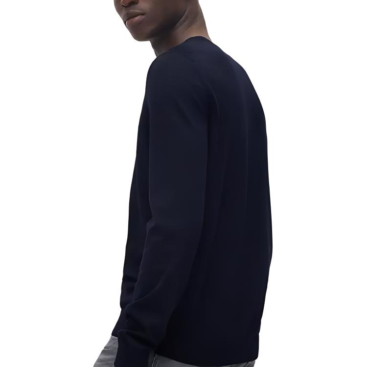 Boss HUGO BOSS Вязаный джемпер с круглым вырезом 50468239-404