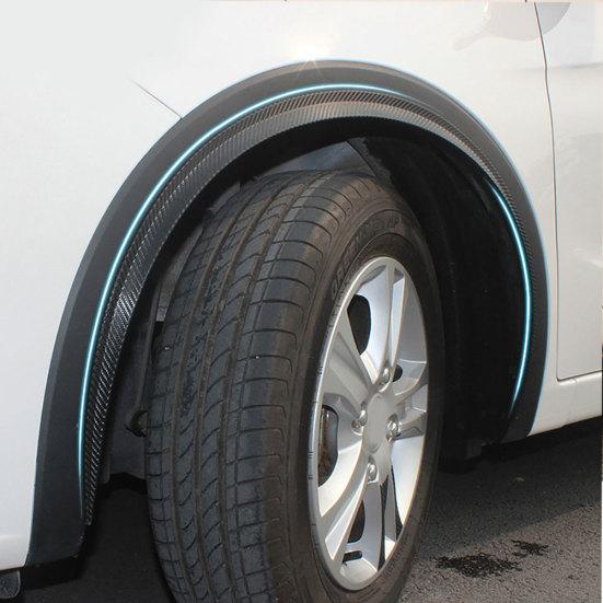 2шт 42см углеродного волокна автомобильные крылья арки колеса украшения для бровей полоски