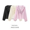 Kaslead New Arrival Women's Fashion Style Fashion Casual Minimalist Laminated Decoration Shirt 8544207