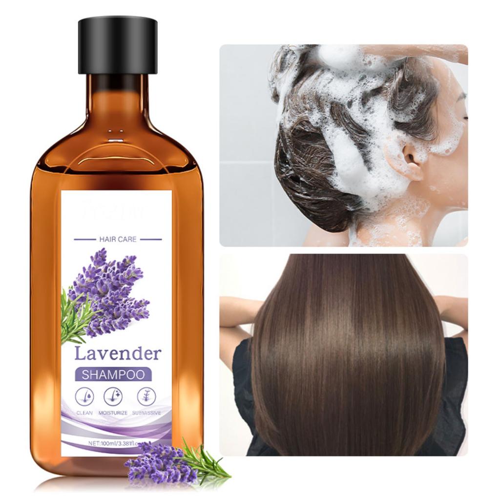 Лавандовый шампунь против зуда и жирности, увлажняющий, мягкий шампунь для волос 100 мл
