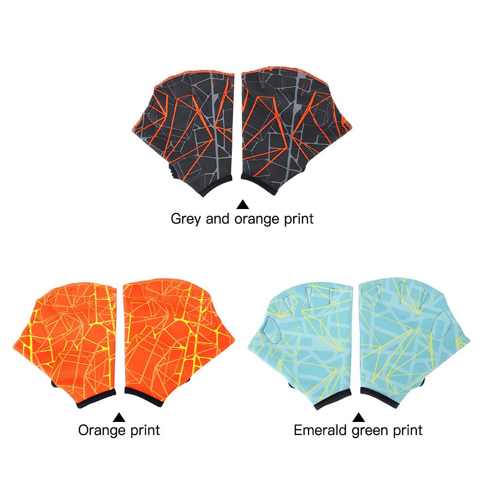 Перчатки для плавания Нескользящие Регулируемые Дышащие и быстросохнущие для мужчин и женщин Дизайн с принтом для