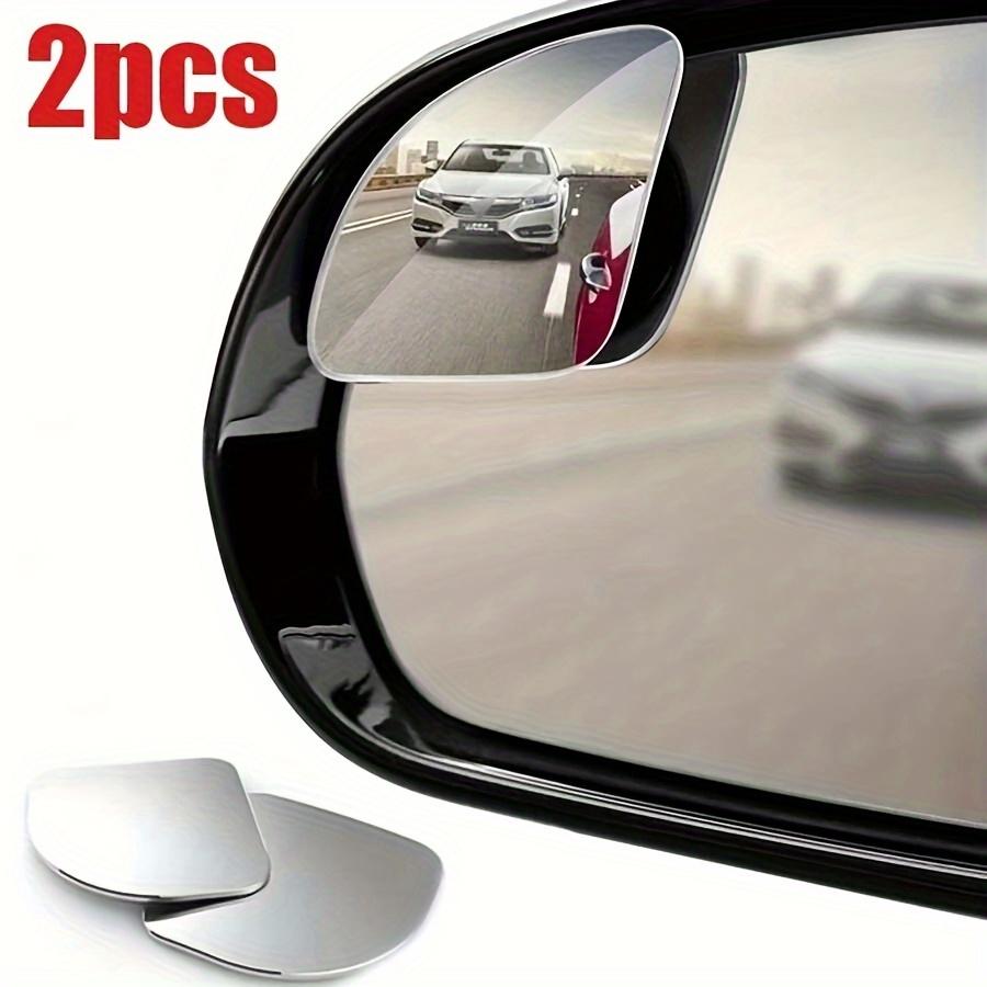 2 Blind Spot Mirrors High Definition Glass Convex Lens Rear View Wide Angle 360 ° Adjustable Auxiliary Mirror