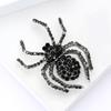 Rhinestone Spider Brooch for Women Unisex Animal Pins Insect Banquet Party Backpack Gifts Jewelry Accessories