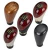 ABS Manual Gear Shift Knob Lever Stick Shifter Carbon Fiber/Wooden 5 Speed Car Shifter Knob Lever Universal